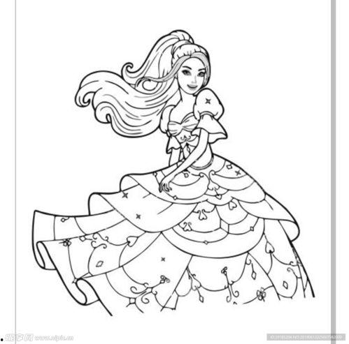 简笔画大全公主图片,描绘童话世界的优雅与梦幻