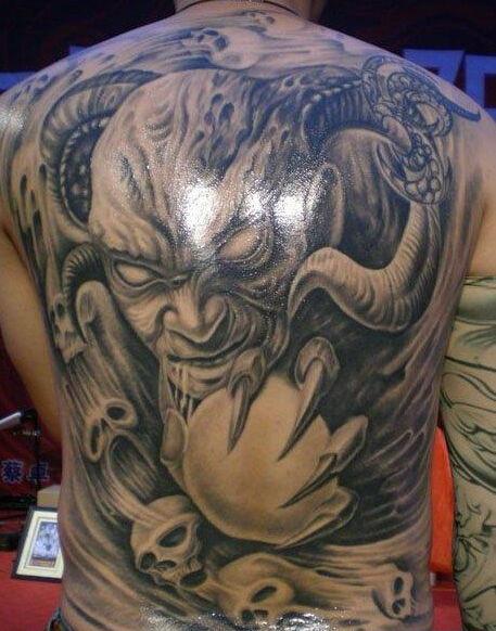 满背纹身图片大全