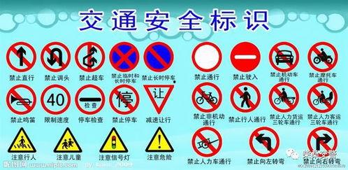 交通图片标志大全,解读城市出行安全密码