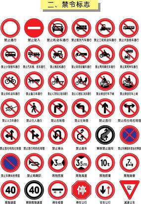 交通图片标志大全,解读城市出行安全密码