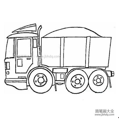 工程车简笔画图片大全,描绘现代建筑工地的活力与力量